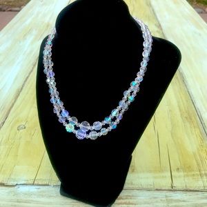Antique Crystal Glass Necklace